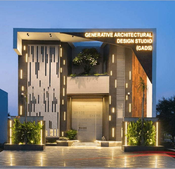 Modern architectural building